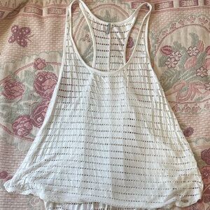 Rip Curl White Crochet Tank Top